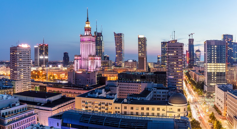 Варшава, Польша панорама