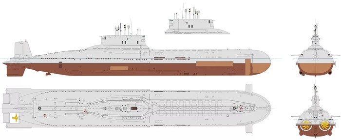 Projekt 941 «Hai»-Diagramm
