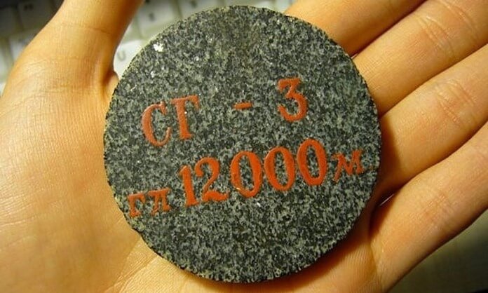 Керн с глубины 12000 метров