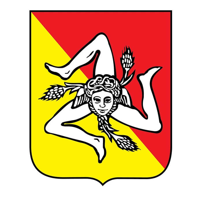 Герб Силиции, Италия Герб Силиции, Италия