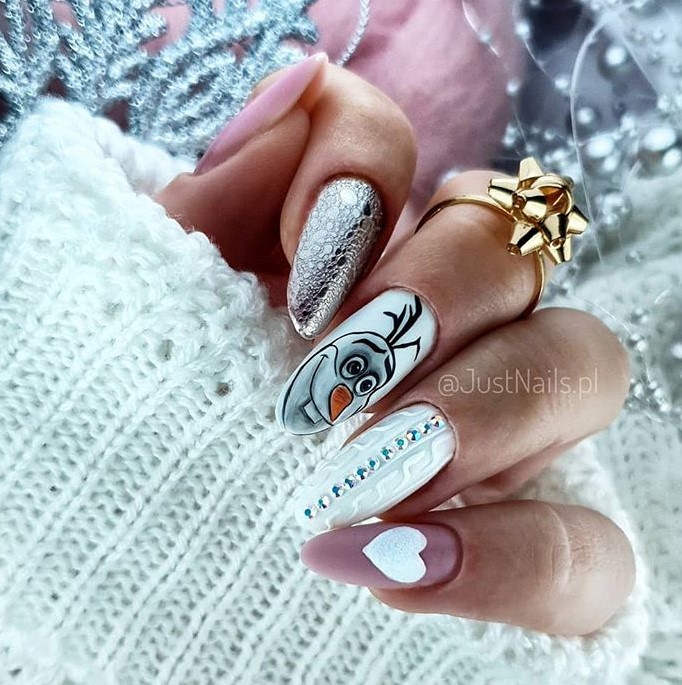 новогодний маникюр фото 81