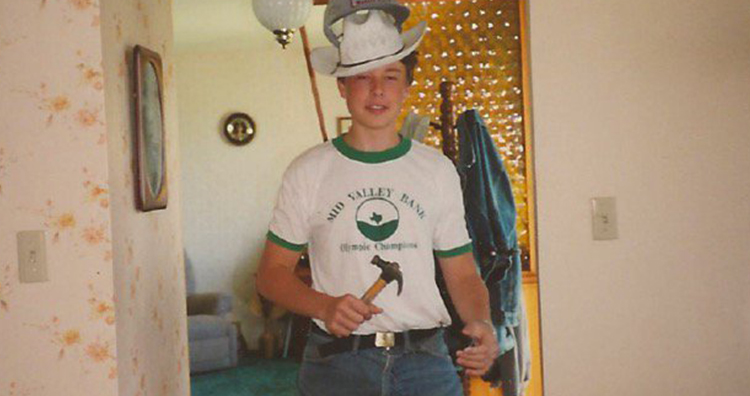 Elon Musk im Alter von 17 Jahren