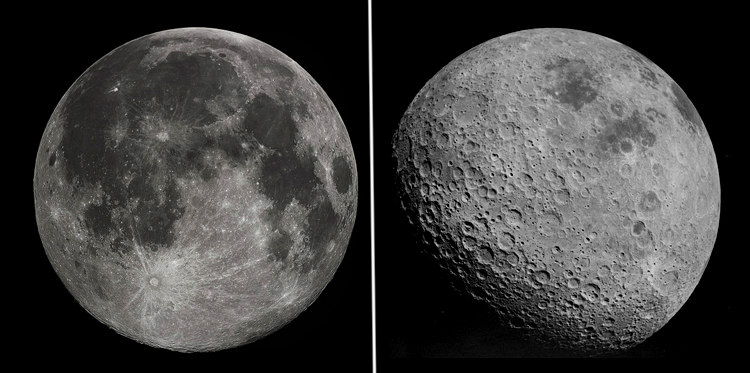 Near and Far Sides of the Moon