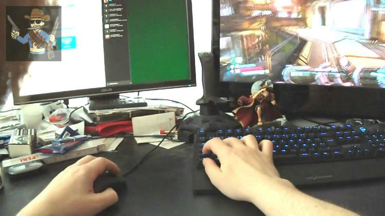 Linksorientierter Gamer Linkshänder-Gamer