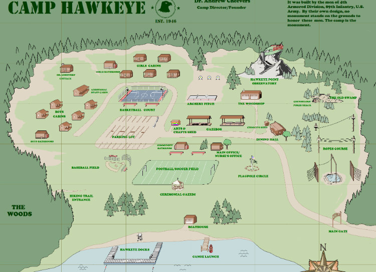 Kamp Hawkeye xaritasi
